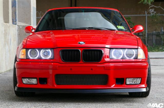 VAC - BMW E36 Super ZKW Front Euro Projector Headlights with angel eyes ...